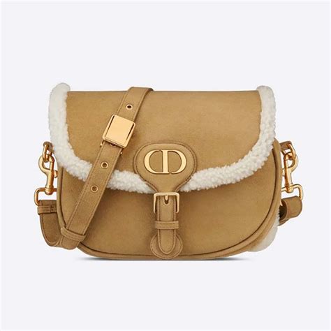 dior shearling bag